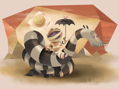 Mummy with snake